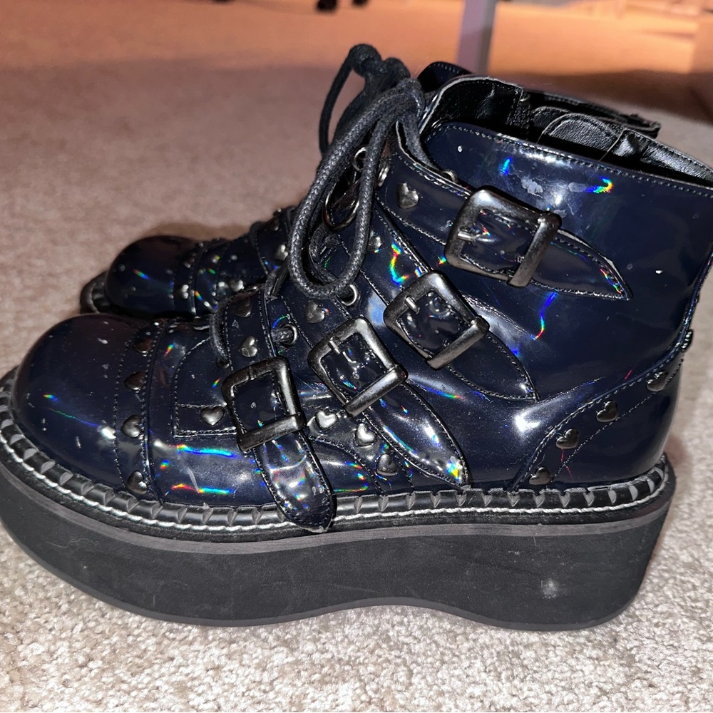 Demonia brand boots, slightly used.
